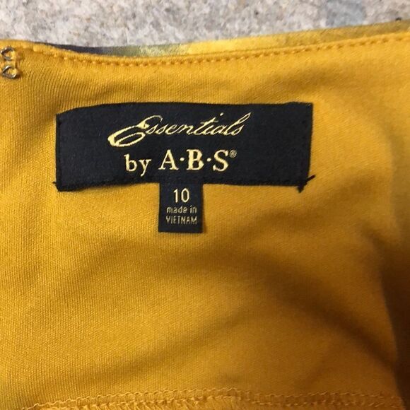 Essentials by A.B.S. Mustard Dress | Brand New | Size 10 - Picture 2 of 7